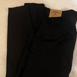PINK Victoria's Secret Black High Waist Tights